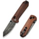 CIVIVI Yonder Folding Knife, 2.88 in, Damascus Steel, Spey Point Blade, Guibourtia Wood Handle, C23073B-DS1