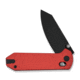 CIVIVI Yonder Thumb Stud &amp; Crossbar Lock Knife Red G10 Handle 2.88inch Black Stonewashed 14c28n Blade