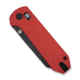 CIVIVI Yonder Thumb Stud &amp; Crossbar Lock Knife Red G10 Handle 2.88inch Black Stonewashed 14c28n Blade