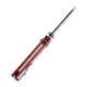 CIVIVI Yonder Thumb Stud &amp; Crossbar Lock Knife Red G10 Handle 2.88inch Black Stonewashed 14c28n Blade