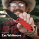 CIVIVI Yonder Thumb Stud &amp; Crossbar Lock Knife Red G10 Handle 2.88inch Black Stonewashed 14c28n Blade