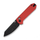 CIVIVI Yonder Thumb Stud &amp; Crossbar Lock Knife Red G10 Handle 2.88inch Black Stonewashed 14c28n Blade
