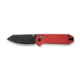 CIVIVI Yonder Thumb Stud &amp; Crossbar Lock Knife Red G10 Handle 2.88inch Black Stonewashed 14c28n Blade