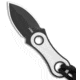 Cjrb CJRB Knap Fixed Blade Knife White G-10 1.2" Black PVD, White, AR-RPM9, adult, BHQ-203104