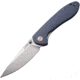 CJRB Feldspar Linerlock Blue-Gray Folding Knife, 3.5 stonewash finish D2 tool steel blade, Blue-Gray G10 handle, J1912-GYC