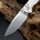 CJRB Large Pyrite Folding Knife, 5in Closed, 3.75in Stonewash AR-RPM9 Stainless Drop Point Blade, Stonewash Steel Handle, Nylon Case, J1925L-ST