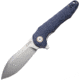 CJRB Mangrove Linerlock Blue/Gray Folding Knife, 3.5 stonewash finish D2 tool steel blade, Blue-Gray sculpted G10 handle, J1910-GYC