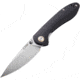CJRB Small Feldspar Linerlock Black Folding Knife, 3 stonewash finish D2 tool steel blade, Black G10 handle, J1912S-BKC