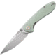 CJRB Small Feldspar Linerlock Jade Folding Knife, 3 stonewash finish D2 tool steel blade, Jade G10 handle, J1912S-NTG