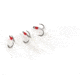 Clam Feathered Gaff Treble Size 12, White, 3 Pack, 16832