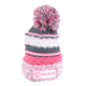 Clam Knit Pom Stocking Hat