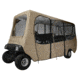 Classic Accessories Fairway Golf Cart Deluxe Enclosure, X-Long Roof, Khaki 4010559