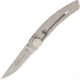 Claude Dozorme Thiers Linerlock Folding Knife,3in,Standard Edge,Stainless Handle CLD19014091