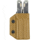 Clip &amp; Carry Kydex Sheath for the Victorinox Swisstool, Carbon Fiber Brown, VSTOOL-CF-BRN