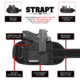 Clip &amp; Carry STRAPT-TAC Belly Band Holster System - Holster Pocket, 2XL-3XL, STR-TAC-2XL-3XL