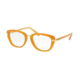 Coach HC6106B Eyeglass Frames 5455-50 - Amber/Gold Frame