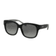 Coach HC8086F Sunglasses 521411-56 - Black/Black White Sig C Frame, Grey Gradient Lenses