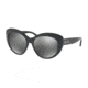 Coach HC8206F Single Vision Prescription Sunglasses HC8206F-54206G-55 - Lens Diameter 55 mm, Frame Color Black/Black Gunmetal