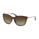 Coach L072 CELIA HC8084 Sunglasses 5170T5-57 - Dark Tortoise/Gold Frame, Brown Gradient Polarized Lenses