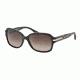Coach L082 AMBER HC8105 Sunglasses 522713-58 - Dark Tortoise/Beige Ocelot Sig C Frame, Dark Brown Gradient Lenses