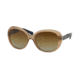 Coach L094 CARTER HC8120 Sunglasses 5260T5-57 - Milky Brown/Navy Frame, Brown Blue Gradient Polarized Lenses