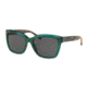 Coach L1007 HC8230F Sunglasses 550687-57 - Emerlad Chunky Glitter Frame, Dark Grey Solid Lenses
