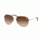 Coach L1013 HC7079 Progressive Prescription Sunglasses, 58mm, Light Gold, HC7079-932213-58-PRO