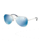 Coach L1013 HC7079 Progressive Prescription Sunglasses HC7079-900155-58 - Lens Diameter 58 mm, Frame Color Silver