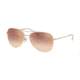 Coach L1013 HC7079 Progressive Prescription Sunglasses, 58mm, Shiny Light Gold, HC7079-90056F-58-PRO