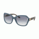 Coach L1030 HC8238 Progressive Prescription Sunglasses HC8238-552179-57 - Lens Diameter 57 mm, Frame Color Match Milky Blue Denim