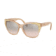 Coach L1044 HC8244F Sunglasses 55238Z-56 - Milky Pink Champagne Frame, Silver Pink Gradient Flash Lenses