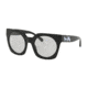 Coach L1047 HC8250 Sunglasses 500287-51 - Black Solid Frame, Light Grey Solid Lenses