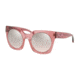 Coach L1047 HC8250 Sunglasses 55278Z-51 - Trans Pink Frame, Silver Pink Gradient Flash Lenses