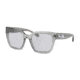Coach L1049 HC8249 Progressive Prescription Sunglasses, 53mm, Grey Trans, HC8249-51721A-53-PRO