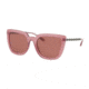 Coach L1064 HC8258U Prescription Sunglasses, 56mm, Transparent Purple, HC8258U-553575-56-SV