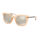 Coach L1064 HC8258U Prescription Sunglasses, 56mm, Transparent Peach, HC8258U-55637U-56-SV