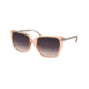 Coach L1066 HC8256U Sunglasses 556336-55 - Transparent Peach Frame, Purple Gradient Lenses