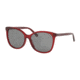 Coach L1101 HC8271U Progressive Prescription Sunglasses, 57mm, Transparent Burgundy, HC8271U-555787-57-PRO