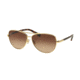 Coach L136 HC7058 Single Vision Prescription Sunglasses HC7058-923813-60 - Lens Diameter 60 mm, Frame Color Gold/Dark Tortoise