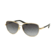Coach L136 HC7058 Single Vision Prescription Sunglasses, 60mm, Gold / Black, HC7058-924611-60-SV