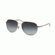 Coach L137 HC7053 Single Vision Prescription Sunglasses HC7053-922611-58 - Lens Diameter 58 mm, Frame Color Silver Crystal