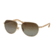 Coach L137 HC7053 Single Vision Prescription Sunglasses HC7053-9227T5-58 - Lens Diameter 58 mm, Frame Color Light Gold/ Crystal Lt Brown