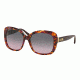 Coach L139 HC8158 Sunglasses 533990-58 - Purple Confetti/Purple Frame, Grey Purple Gradient Lenses