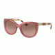 Coach L152 HC8171 Single Vision Prescription Sunglasses HC8171-537114-56 - Lens Diameter 56 mm, Frame Color Crystal Berry/Peach Tortoise