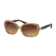 Coach L153 HC8172 Single Vision Prescription Sunglasses HC8172-536913-56 - Lens Diameter 56 mm, Frame Color Crystal Light Brown/Dark Tortoise