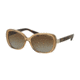 Coach L153 HC8172 Single Vision Prescription Sunglasses HC8172-5369T5-56 - Lens Diameter 56 mm, Frame Color Crystal Light Brown/Dark Tortoise