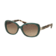Coach L153 HC8172 Single Vision Prescription Sunglasses HC8172-5370D0-56 - Lens Diameter 56 mm, Frame Color Crystal Teal/snow Leopard Tort