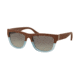 Coach L159 HC8174Q Sunglasses 538111-53 - Saddle Crystal Cornflower/Saddle Frame, Grey Gradient Lenses