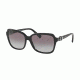 Coach L1599 HC8179F Sunglasses 500211-58 - Black Frame, Light Grey Gradient Lenses