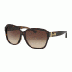 Coach L1602 HC8185 Sunglasses 539413-58 - Dark Tort/Dark Tort Gold Sig C Frame, Smoke Gradient Lenses